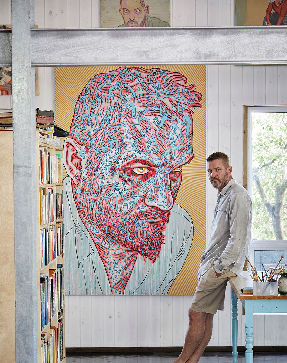 Conrad Botes in studio